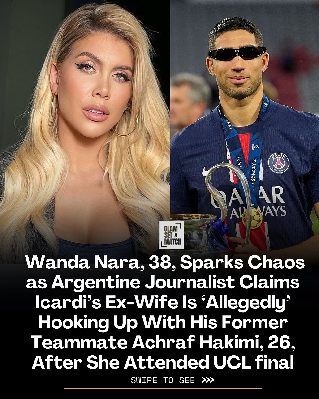 澄清与阿什拉夫绯闻?旺达：目前单身，不会和有伴侣的人在一起